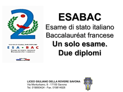 Esabac - LICEO GIULIANO DELLA ROVERE SAVONA
