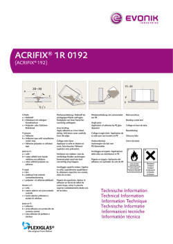 ACRIFIX® 1R 0192 - Röhm Schweiz AG