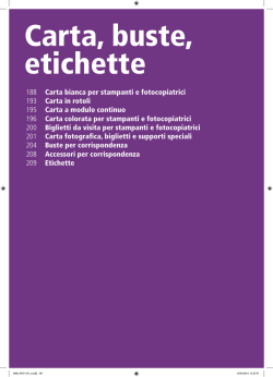 carta buste etichette