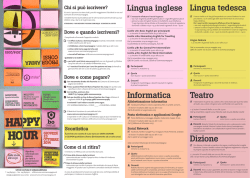Lingua inglese Lingua tedesca Teatro Informatica Dizione