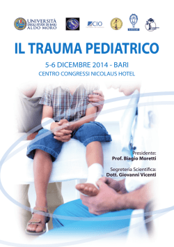 IL TRAUMA PEDIATRICO