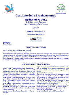 Gestione delle Tracheostomie