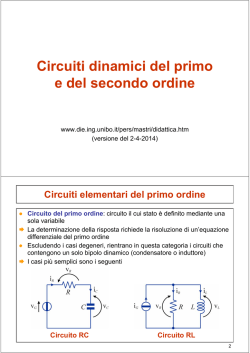 Circuiti dinamici del primo e del secondo ordine
