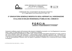 6^ graduatoria generale modificata degli aspiranti
