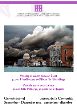 Gemeindebrief Lettera della Comunit&agrave;