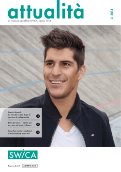 La rivista per gli affiliati SWICA, agosto 2014
