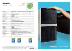 Scheda Tecnica Productiva K200