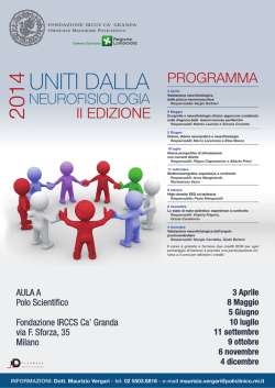 Uniti dalla Neurofisiologia - Ospedale Maggiore Policlinico