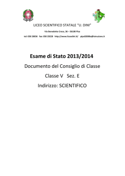 5 E - Liceo Scientifico Ulisse Dini
