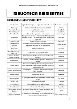 BIBLIOTECA AMBIENTALE