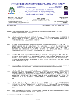 Individuazione EPV Istituto