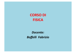 CORSO DI FISICA - Pavia Fisica Home Page
