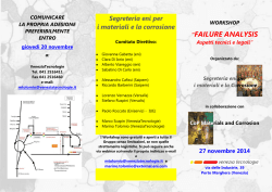 Failure analysis - aspetti tecnici e legali