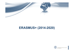 Erasmus+: Key Action 1 - Università degli Studi di Trento
