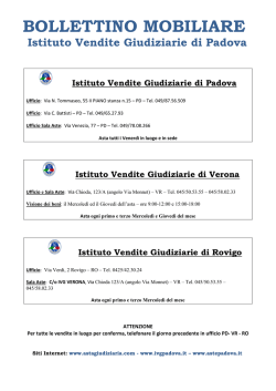 Bollettino n. 1 anno 2015 - Istituto Vendite Giudiziarie