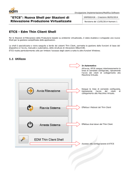 "ETCS": Nuova Shell per Stazioni di Rilevazione Produzione