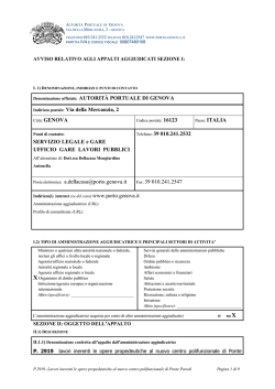 P.2919 alla progettazione ed ai lavori inerenti le opere