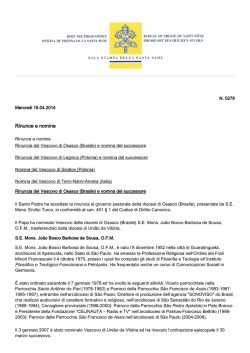 Rinunce e nomine