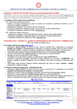 Istruzioni accesso duplicato CUD - Ordine dei Dottori commercialisti