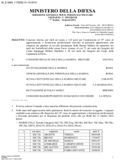 convocazione corso - Ministero della Difesa