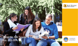 Progetto Alte Scuole e Collegi 2014 - ALTEMS