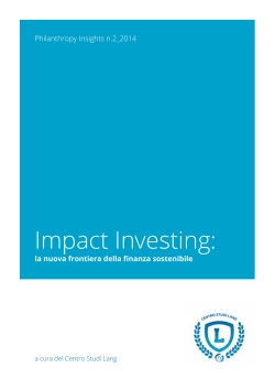 Impact Investing: