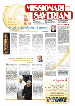 MS 2014.04 APRILE 2014 - Missionari Saveriani