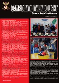 Finale a Sesto San Giovanni - francoscorrano wfc italia