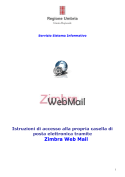 Zimbra Web Mail - Regione Umbria