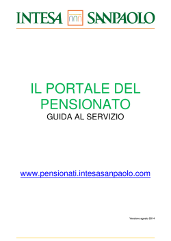 Manuale - Portale Pensionato