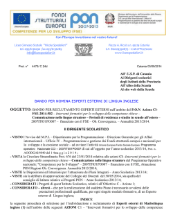 scarica il bando - Liceo Classico "Nicola Spedalieri"