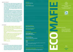 Ecomafie - Dipartimento di Scienze sociali e politiche