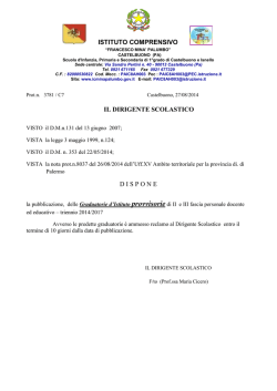 istituto comprensivo il dirigente scolastico dispone - home