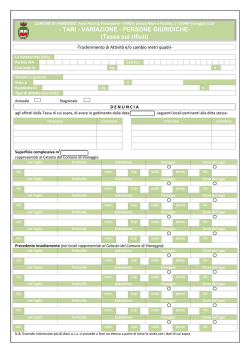 modulo variazione tari - Viareggio Patrimonio srl