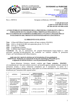 2- BANDO definitivo esp inglese 2014-2017 25-07-14