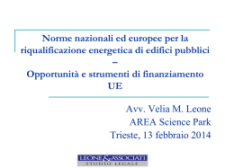 presentazioni avv LEONE norme e strumenti europei
