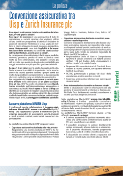 Convenzione assicurativa e vantaggi per i soci Uisp [pdf, 294 kb]