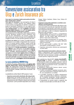 Convenzione assicurativa e vantaggi per i soci Uisp [pdf, 294 kb]