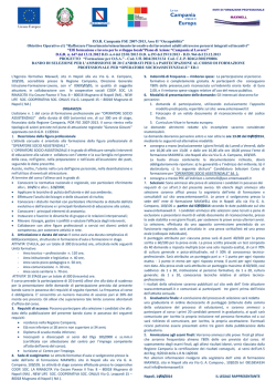 P.O.R. Campania FSE 2007-2013, Asse II &ldquo;Occupabilit&agrave;&rdquo; Obiettivo