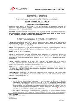 Determinazione n°1824 del 03.07.2014.