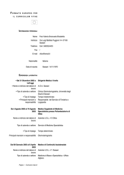 fois valeria - Azienda Ospedaliero Universitaria