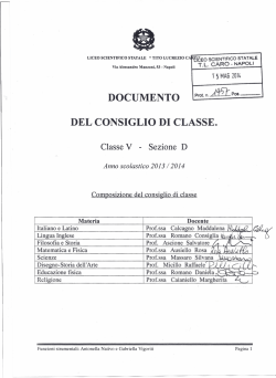 documento del 15 maggio - liceo scientifico "tito lucrezio caro"