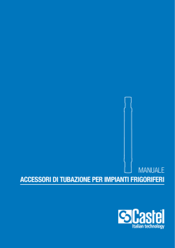 accessori di tubazione per impianti frigoriferi manuale