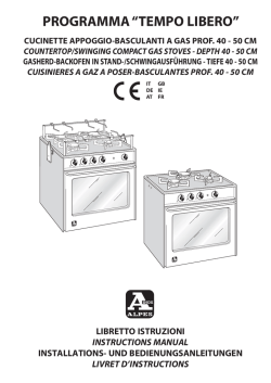 PROGRAMMA &ldquo;TEMPO LIBERO&rdquo;