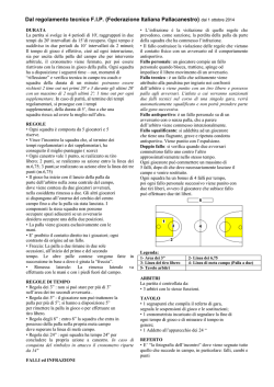 Dal regolamento tecnico FIP (Federazione Italiana Pallacanestro)