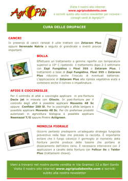 Trattamenti da fare alle vostre piante