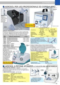 AEROSOL PER USO PROFESSIONALE ED OSPEDALIERO