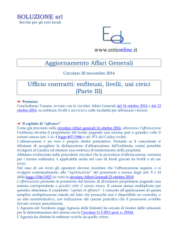 enfiteusi, livelli, usi civici