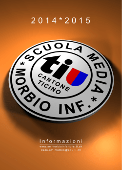 2014*2015 - Scuola media Morbio Inferiore