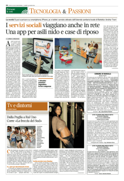 Iservizi socialiviaggiano anche in rete Una app per asili nido e case